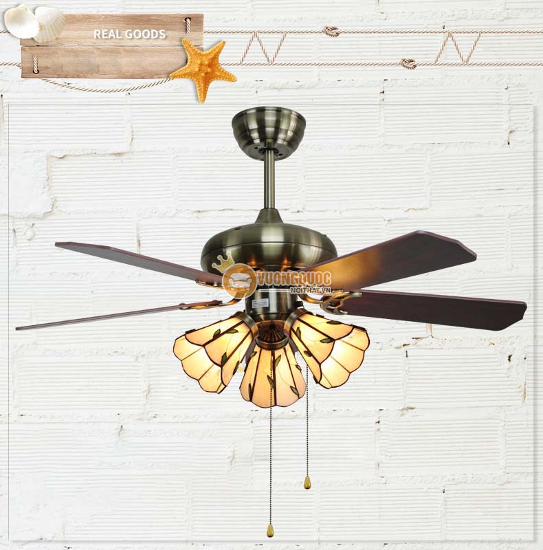 Quạt trần đèn chùm cao cấp yb210-4